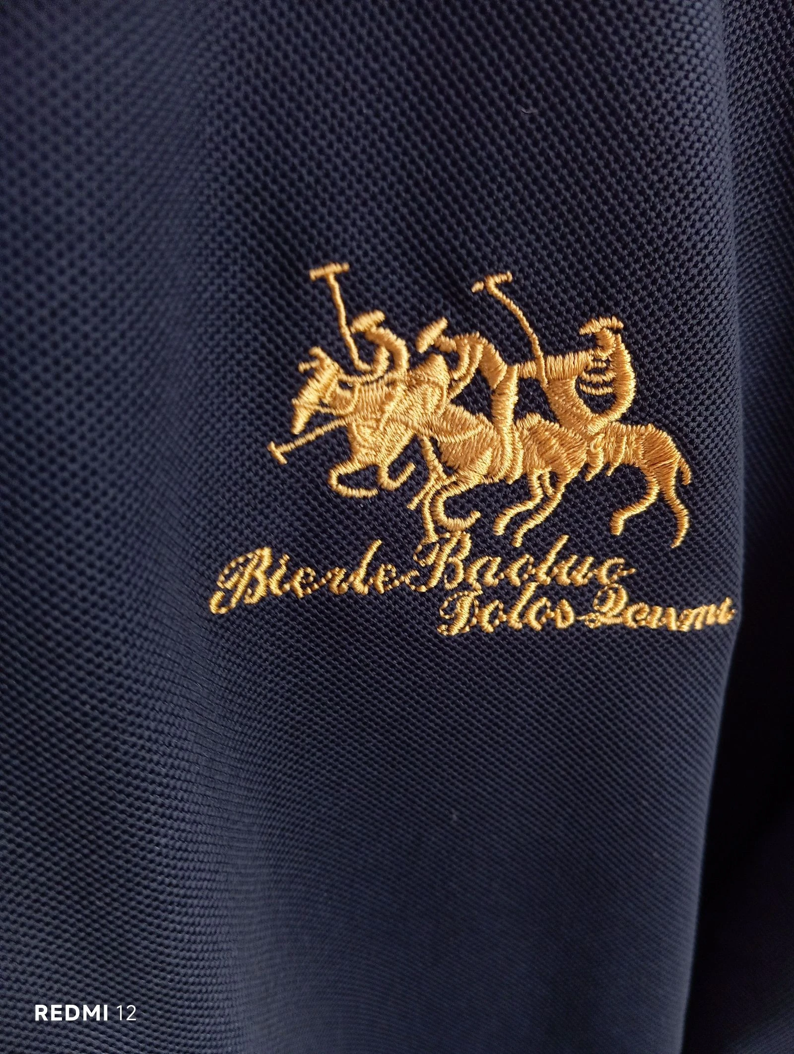 Lot of 2 men's polo shirts (Navy Blue and Black) 3XL (Equivalent to L/XL) – photo 6